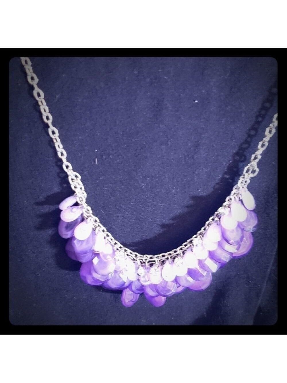 Evereve Necklace Trio Purple Beaded